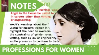 Professions for Women ExerciseVisionsBBMBBABBS noteVirginia Woolf [upl. by Ynahpets]