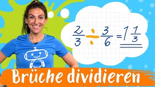 Brüche dividieren – Bruchrechnung  Mathematik  Silicon Valley Kids [upl. by Herrmann]