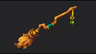 Hand Painted Texturing In Substance Painter  The Magic Broom [upl. by Oly]