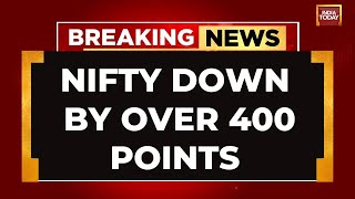 Sensex Tumbles 1600 Points Nifty Falls As Us Recession Risk Spooks Dstreet [upl. by Aketahs]