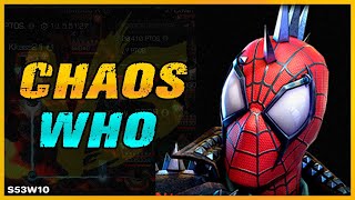 S53W10 CHAOS VS WHO  YA SUELTAME ENCANTADORA  MCOC [upl. by Winifield210]