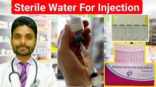 Sterile waterdistilled water for injectionsterile water for injectionsterile water uses [upl. by Marshal371]