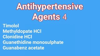 Antihypertensive agents 4  Medicinal Chemistry  III B Pharm V Sem  Unit 2  III Pharm D [upl. by Avaria]