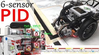 6Sensor PID Line Follower for EV3  Mega OP Line Follower [upl. by Larina]