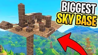 Fortnite BIGGEST Sky BASE Fortnite Battle Royale [upl. by Neraj797]