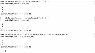 Add Two PyTorch Tensors Together  PyTorch Tutorial [upl. by Alit]