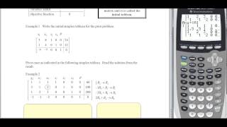 1630 Video 22 The Simplex Method Standard Maximization Problems [upl. by Lamoree103]