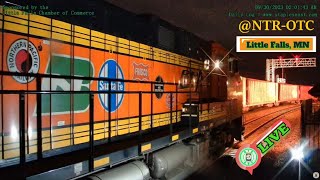 Little Falls MN PTZ Cam LIVE NOW  BNSF Staples Sub  Northern Transcon Railcams  MP 1063 [upl. by Anivad54]