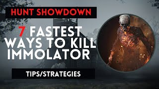 7 Fastest Ways of Killing Immolators  Hunt Showdown Beginners Guide [upl. by Kowtko]