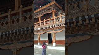 The courtyard at Punakha Dzong Bhutan travel bhutantravel himalayas traveldestinations bhutan [upl. by Uv]