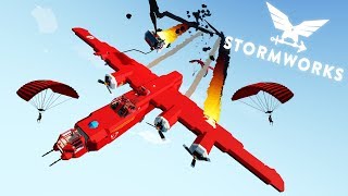 Awesome B24 Fire  Multiplayer  Stormworks Build and Rescue [upl. by Rebecca441]