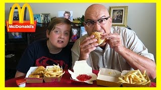 McDonalds Quarter Pounder with Cheese Mukbang  The Barkers [upl. by Enenaj]