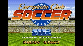 European Club Soccer Mega Drive  Krisalis Virgin 1992 European Cup Arsenal Normal Play [upl. by Ydnis396]