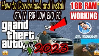 How to Download and Install GTA V five GTA 5 Highly compressed for Low end PC 1GB RAM 2023 gtav [upl. by Mirisola]