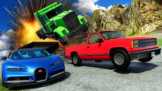 EPIC Downhill Racing amp MASSIVE Crashes in the Best of BeamNG Drive Mods [upl. by Akkinahs540]