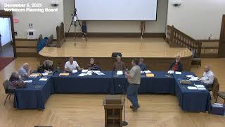 5 December 2023 Wolfeboro Planning Board Meeting [upl. by Gaidano]