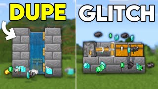 BEST WORKING DUPLICATION GLITCHES in Minecraft Bedrock 121 [upl. by Enaerb]