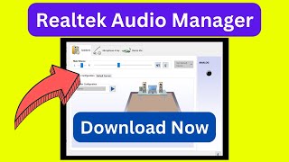 Realtek HD Audio Manager Windows 1110 Download Realtek audio manager in windows PC [upl. by Parrie]