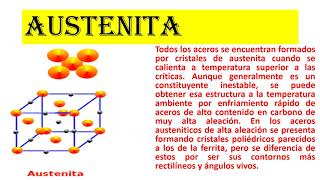 Describir la formación de la austenita [upl. by Mellen]