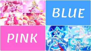 Precure  Official Color Categorization Max Heart to Hirogaru Sky 🩷💙💛 [upl. by Poll]