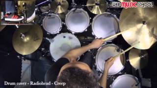 Radiohead Creep DRUM COVER  Drum Sheet Music Creep  Creep drums [upl. by Bibbie]