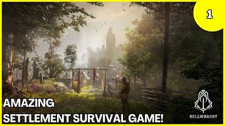 New Exciting Settlement Building Survival Game  Bellwright Full Gameplay Ep 1 [upl. by Alleynad]