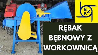 Rębak bębnowy BZK z workownicą homemade wood chipper [upl. by Fries836]