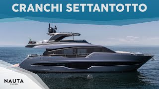 Cranchi Settantotto  78  POV yacht tour esterni e cabine [upl. by Yattirb]