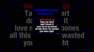 Myles Smith Stargazing Karaoke Version Lyrics [upl. by Ardnos]