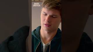 Baby ran away from the POLICE 😎 Ansel Elgort in Baby Driver 2017 shorts [upl. by Erdnaet]