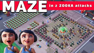 MAZE in 2 Zooka attacks 😳 MUST WATCH  the best BOOM BEACH operation gameplaystrategytipsamptricks [upl. by Harrat]