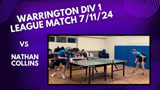 Neil Myatt vs Nathan Collins  Warrington Div 1 League Match  71124 [upl. by Harrod953]