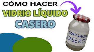 CÓMO hacer VIDRIO LÍQUIDO Barniz Y Resina CASERA FÁCIL y ECONÓMICA [upl. by Rases676]