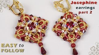 Beautiful earrings part 2 tutorial [upl. by Neelhtak]