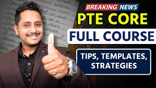 PTE CORE Full Course  Tips Templates Strategies  Skills PTE Academic [upl. by Jazmin187]