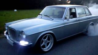 Volvo 164 b30 3x Weber45 Burnout [upl. by Refinneg799]