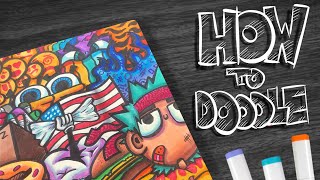 HOW TO DOODLE Cool tips😎 [upl. by Lemcke314]