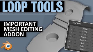 Loop Tools Addon  Important Mesh Editing Tool  Blender 28 [upl. by Godewyn]