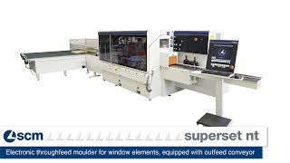 SCM  Superset NT with outfeed conveyor [upl. by Llertnad]