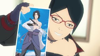 Sarada makes fun of Sasukes outfit [upl. by Eiba]