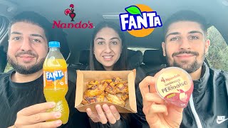 NEW NANDOS FANTA CHICKEN WINGS AND CHURRASCO PERINAISE REVIEW [upl. by Ennaer]