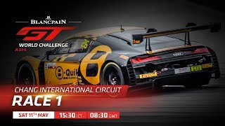 Race 1  Thailand  Blancpain GT Series Asia 2019 [upl. by Rexanne]