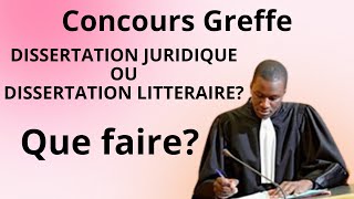 Dissertation Juridique ou Littéraire La clé pour RÉUSSIR le Concours Greffe révélée 🚀🎓 [upl. by Aihpledalihp]