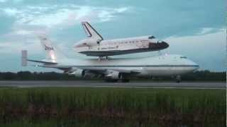 Endeavour Final Takeoff From KSC on SCA [upl. by Viridissa]