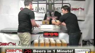 44 beers in one minute by one person  World Record [upl. by Jeannie]