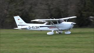 Cessna 172S Skyhawk  take off amp landing at RheinfeldenHerten [upl. by Staal116]