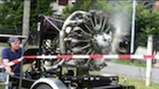 Russischer Sternmotor läuft  9 Cylinder Radial Engine Runs [upl. by Rebmyt]