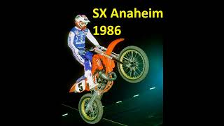 Anaheim supercross 1986 full event [upl. by Naeroled]