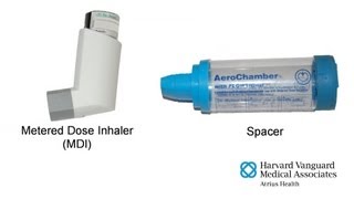 Using a Metered Dose Inhaler MDI with a Spacer [upl. by Arundell]