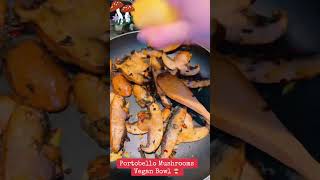 Portobello Mushrooms Recipe 🍄‍🟫 portobellomushroom veganfood easyrecipe healthyfood shorts [upl. by Adnamor]